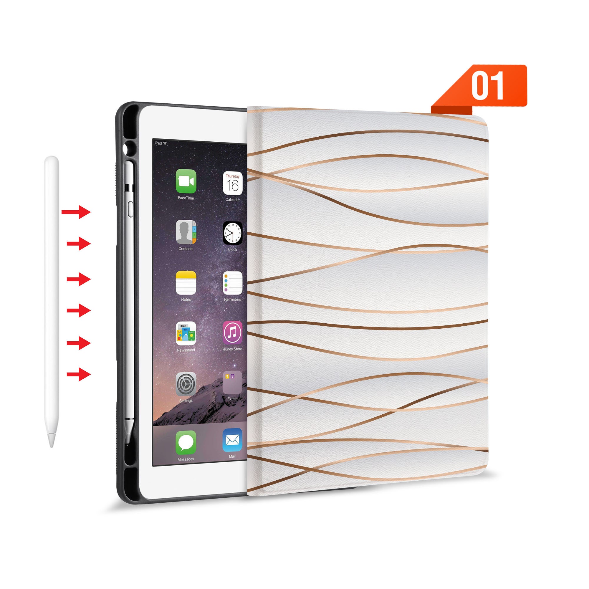 Compatibile con/sostituzione per Tablet PC iPad 10th Generation 10.9 2022 PU Leather Flip Stand Magnetic Wallet Cute Painting Case (2 Compatibile con/sostituzione per Tablet PC iPad 10th Generation 10.9 2022 PU Leather Flip Stand Magnetic Wallet Cute Painting Case (2