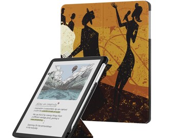 Etui na Kindle Scribe: podstawka origami, uchwyt na długopis, uchwyt z funkcją automatycznego uśpienia/wybudzenia do wyświetlacza Kindle Scribe 10,2" i 11" w stylu vintage, fortepian jazzowy