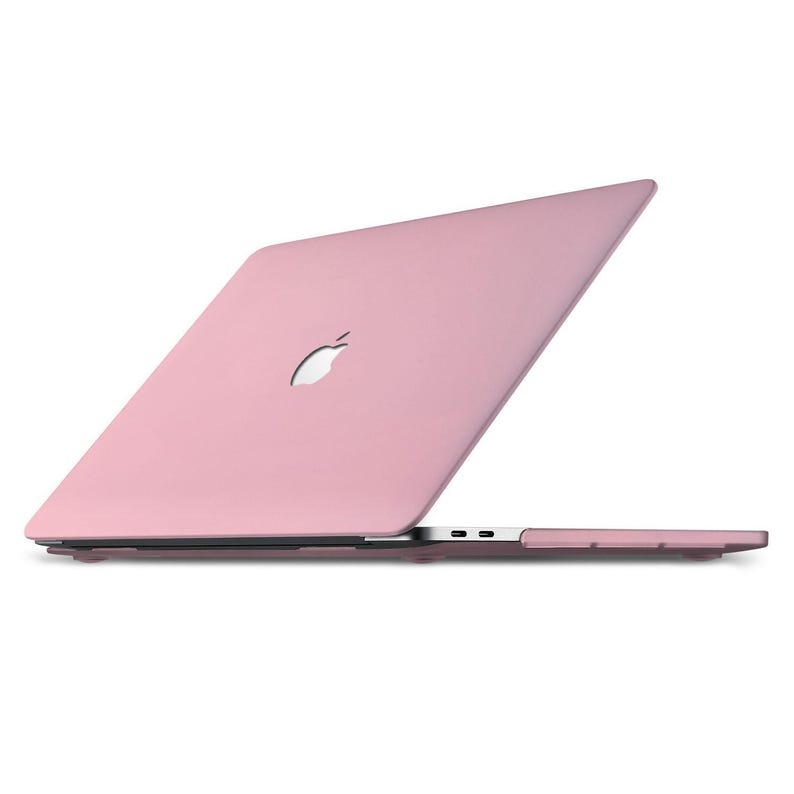 personalized rubberized matte coating hard hardshell case cover for apple MacBook pro 13 inch touch bar A1706 A1708 A1989 flamingo pink image 5