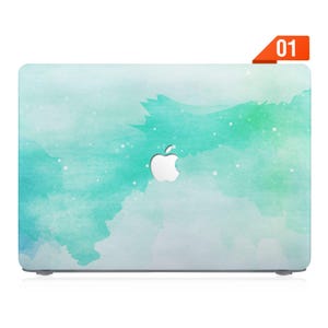 Case for MacBook Pro 13, Pro 14, Pro 16, MacBook Air 13, Air 15 - Supports M1 M2 M3 M4 chips, customizable design watercolor splash