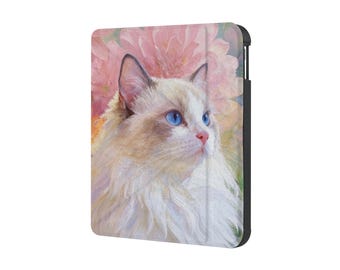 Case for KOBO Clara 6" (BW / Colour / 2E) & KOBO Libra 2 / Libra Colour 7" – Waterproof, Sleep/Wake, Custom Stand Cover to gift- Cat