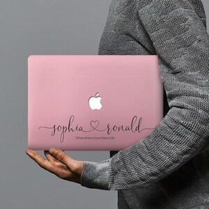 personalized rubberized matte coating hard hardshell case cover for apple MacBook pro 13 inch touch bar A1706 A1708 A1989 flamingo pink image 2
