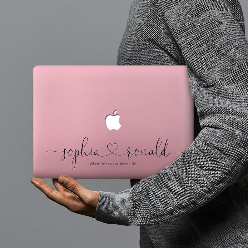 personalized rubberized matte coating hard hardshell case cover for apple MacBook pro 13 inch touch bar A1706 A1708 A1989 flamingo pink image 2