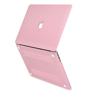 personalized rubberized matte coating hard hardshell case cover for apple MacBook pro 13 inch touch bar A1706 A1708 A1989 flamingo pink image 6