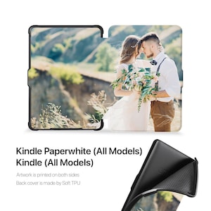 Custom Kindle Case for Paperwhite 7&quot; 12th gen,  Colorsoft, Kindle 11th,  12th Gen, Auto Sleep/Wake Handle Cover - Use Your Photo, Great Gift