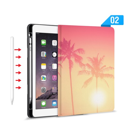 Custodia a portafoglio in TPU e pelle compatibile con iPad A16 (11a/10a