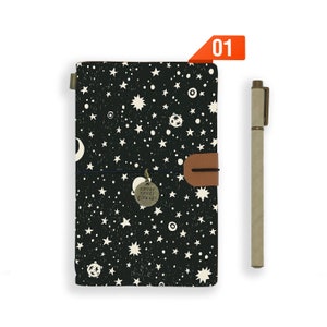 personalized leather journal refillable notebook diary genuine leather cover space
