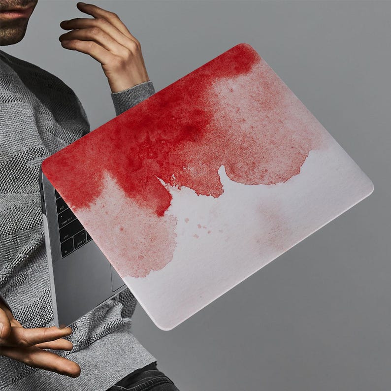 MacBook Case, Ink Painting Design, Protective Hard Cover, Customizable Style Fits All MacBook Models M1 M2 M3 M4 M5 Chips. image 14
