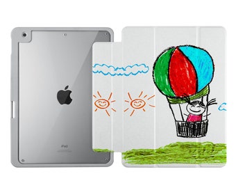 Cadeau personnalisé pour vos enfants avec leurs propres œuvres d'art à imprimer sur un étui pour iPad cadeau parfait pour cette meilleure idée de cadeau de Noël de tous les temps étui pour ipad