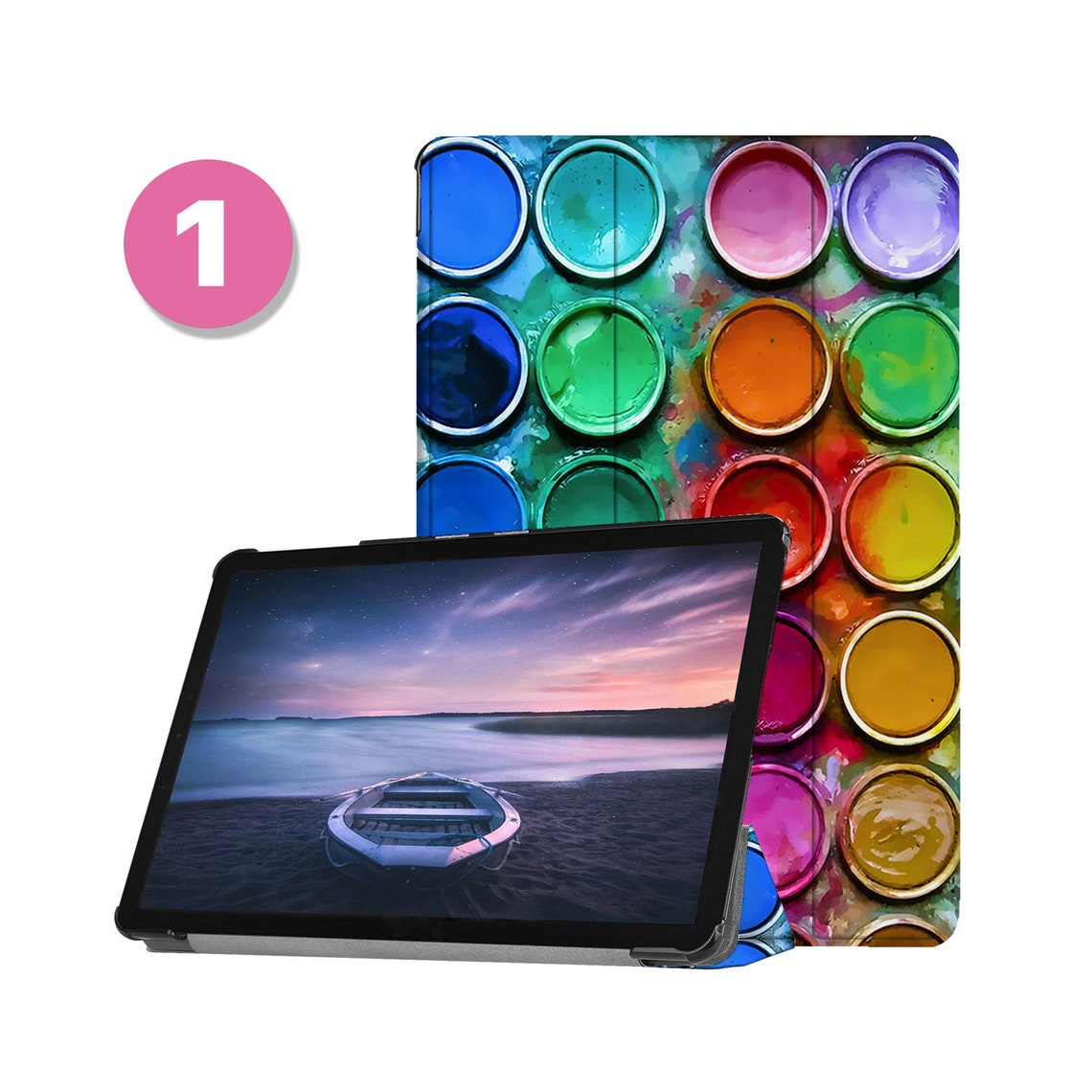 Leather Samsung Tablet Stand Case Cover for Samsung Galaxy Tab Etsy