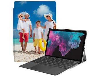 Custom Folio Stand Cover for Microsoft Surface Go Surface X Pro 9 Pro 8 7 6 5 4 Compatible with Type Cover Keyboard Make Your Own Case