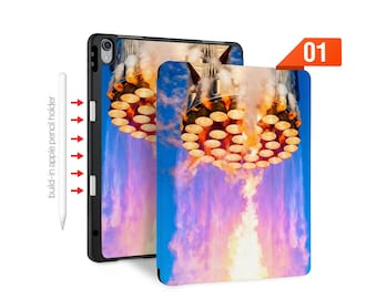 Smart Cover magnetica personalizzata per iPad con portapenne – Adatta a tutti i modelli di iPad: Pro 13/12.9/11, Air 13 11 M3, 10th, A16, Mini Galaxy