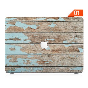 Case for MacBook 2025 Air 13 Pro 13, Pro 14, Pro 16, MacBook Air 13, Air 15 - Supports M1 M2 M3 M4 chips, customizable design colorful wood