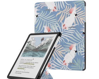 Kindle Scribe Case: Origami Stand, Pen Holder, Auto Sleep/Wake Handle Cover For Kindle Scribe 10.2" & 11" Display Bird