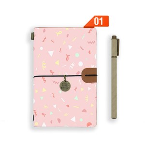 leather diary personalised refillable notebook journal genuine leather cover baby