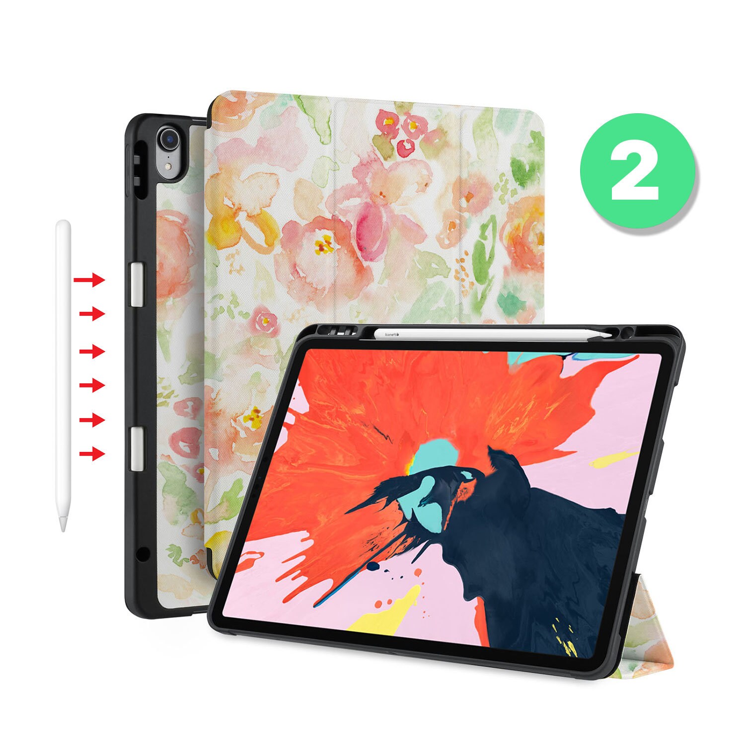 IPad Case 2025 With Pencil Holder for iPad Pro 13 iPad 9.7 10.2