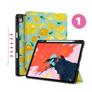 iPad Case 2025 with Pencil Holder for iPad Pro 13 iPad 9.7 10.2 10.9 iPad Air 13 11 10.9 Pro 11 12.9 M1 M2 M4 Fruit