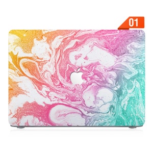 macbook pro case rubberized front and bottom hard cover for apple pro 14 macbook air 13 15 M2 pro 13 14 15 16 M1 M2 M3 abstract painting