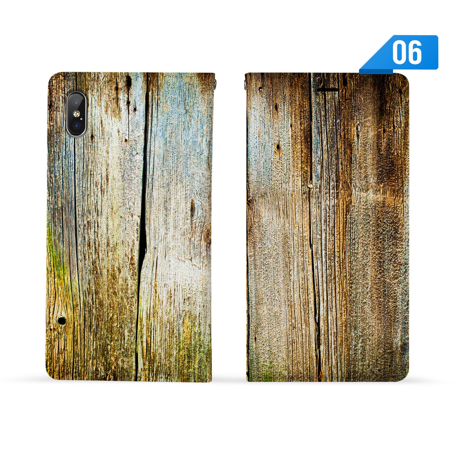 Custodia Personalizzata Per IPhone 15 Plus Con Foto - Cover Flip In Pelle PU Con Porta Carte E Supporto - Marrone - 4
