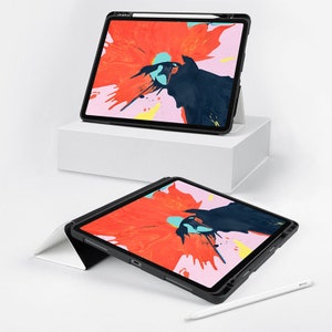 Étui intelligent magnétique pour iPad, avec porte-crayon, pour iPad 9.7, 10.2, 10.9, iPad Air 5e, 10.9 Pro, 11 pouces, Pro, M1, M2, veille/réveil automatique, chat image 8