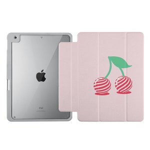 iPad Acrylic Case for, Pro 13&quot;, Pro 12.9&quot;, Air 13&quot;, Pro 11&quot;, Mini 6, 7,  Air 10.9&quot;, 9.7&quot;, 10.2&quot; with Pencil Holder ideal gift fruit