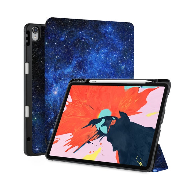 iPad Smart Case with Pencil Holder for 2025 iPad Pro 13 Air 13 M4 12.9 Pro M1 M2 Air 11 10.9 Pro 11" 9.7 10.2 Auto Sleep/Wake tarrynight
