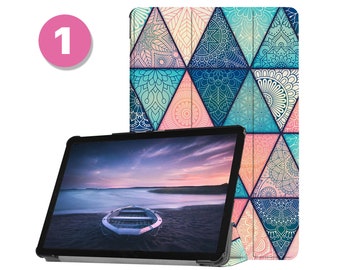 Leather Samsung Tab Stand Case for Galaxy Tab S10+/Ultra, S9/FE/Plus/Ultra, S8/S8+, S7, S6, A9/A8/A7 Lite, S7 FE, More Models minimalist
