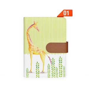 A6 ring planner organisateur organisateur de cuir rechargeable agenda carnet de couverture journal personnalisé Cute Animal 2