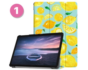leather samsung tablet stand case cover for samsung galaxy tab s9 s8 s7 s6 s9 ultra s8 plus s7 fe lite a9 a8 a7 lite s9 fe lemon