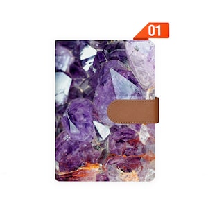 A6 ring planner organisateur organisateur de cuir rechargeable agenda carnet de planification couvrir journal personnalisé Crystal Diamond