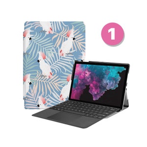 Vegan Leather Folio Case for Microsoft Surface Pro 12 11 10 9 8 7 6 5 4, Pro X & Go – Copilot+ ReadyBird