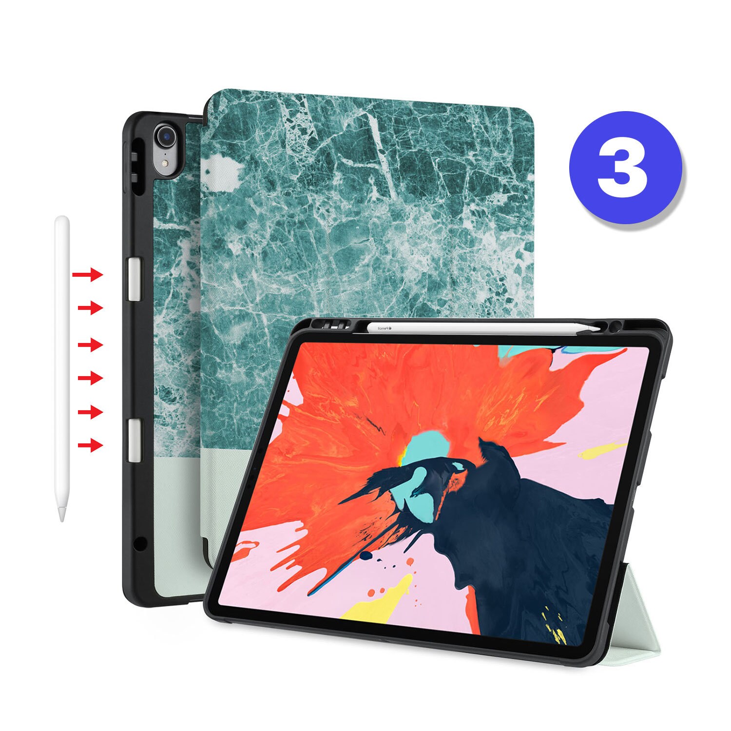 iPad本体 Apple iPad + Smart Cover+Apple Pencil ProCase Smart Case for iPad 10.2 (9th Gen 2021/ 8th Gen 2020
