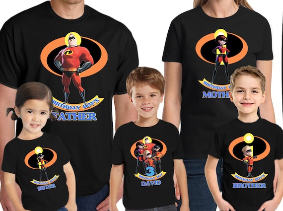 The Incredibles Birthday Shirt Custom 