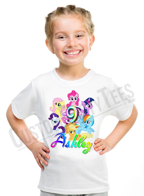 Tops & T-Shirts FLUTTERSHY My Little Pony Custom T-shirt PERSONALIZE