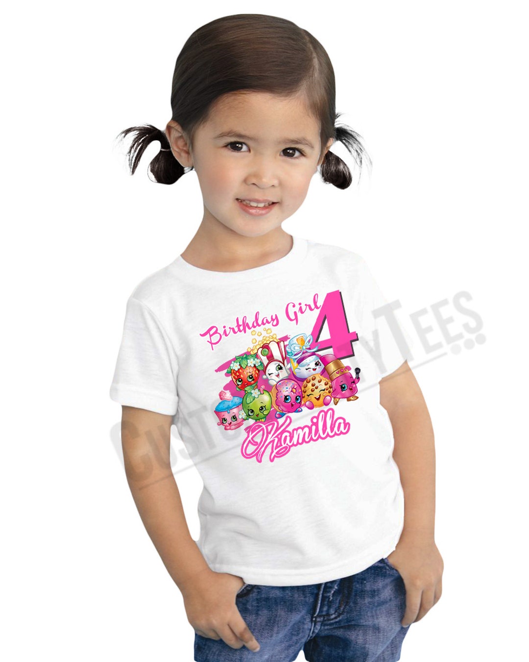 Shopkins Birthday Shirt Add Name & AGE Personalized Shopkins - Etsy