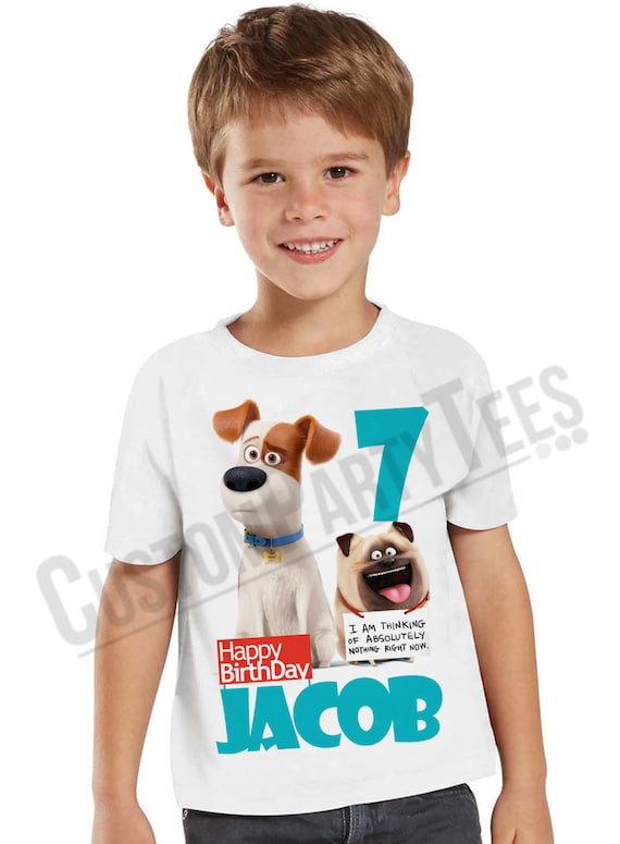 Secret Life of Pets Birthday Shirt Add 