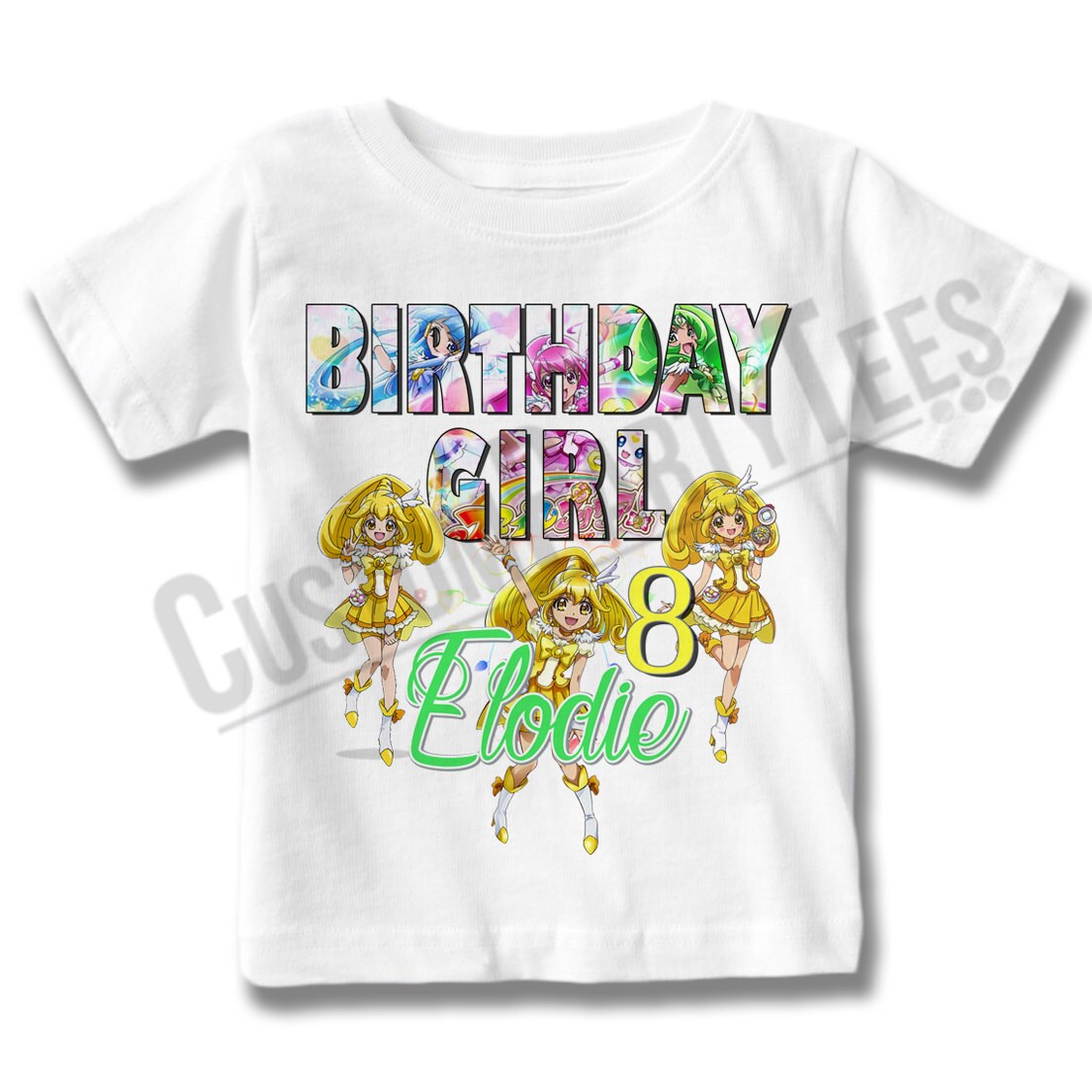 Glitter Force cumpleaños camisa añadir nombre & AGE - Etsy México