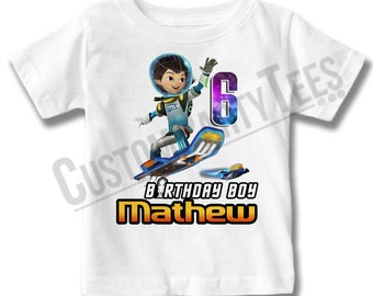 Miles From Tomorrowland Birthday Shirt Add Name & AGE Gift Favors  Personalized Miles From Tomorrowland shirt