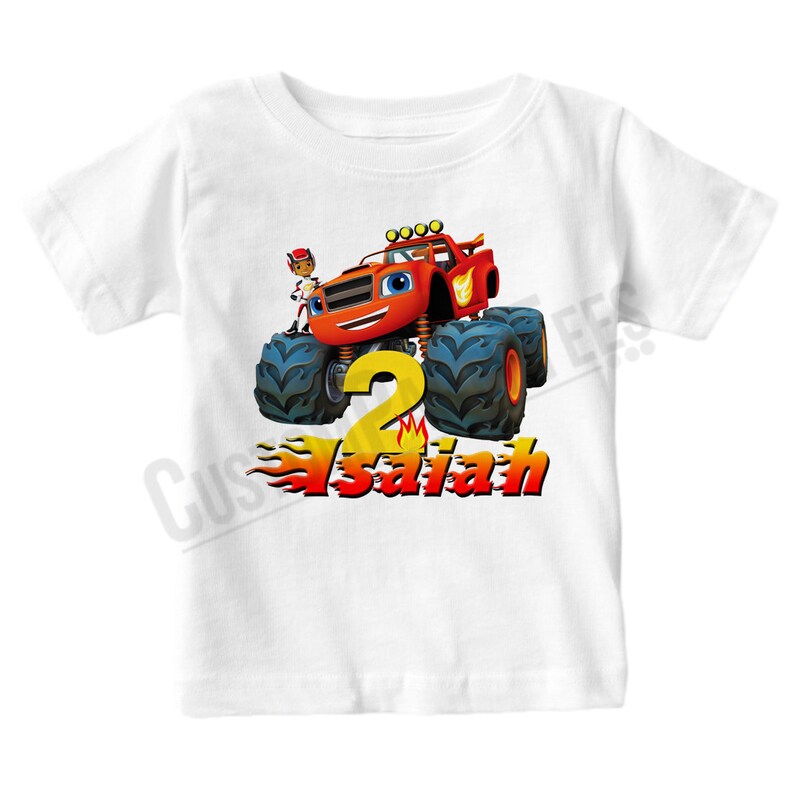 Personalized Blaze and the Monster Machines Birthday Shirt - Etsy