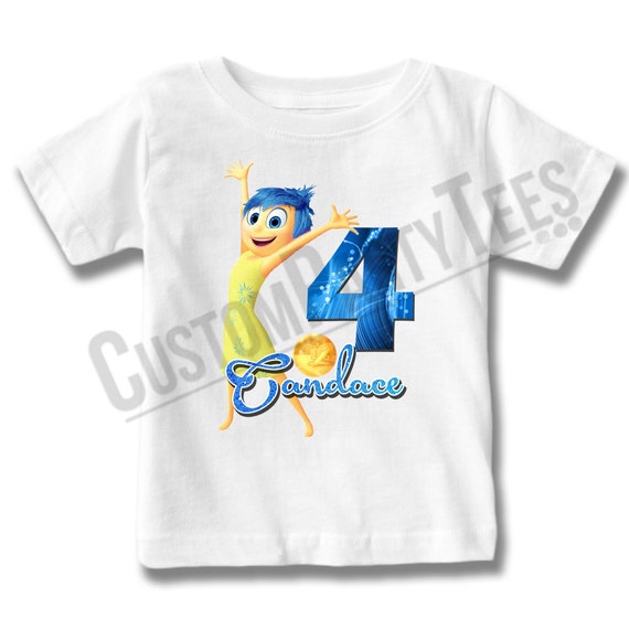 Inside Out Birthday Shirt Add Name & AGE Gift Favors Kids shirt 