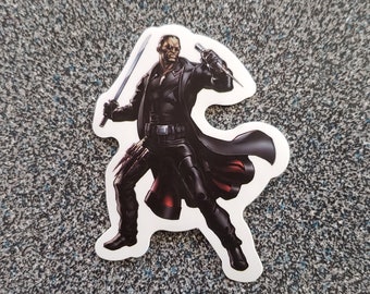 Blade Vampire Hunter aka Eric Brooks Sticker Decal - Anti-hero - Laptop, Helmet, Skateboard sticker