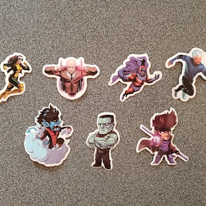 X-Men Marvel Comics Vinyl Aufkleber - Ihre Wahl! - Professor X, Magneto, Schurke, Nightcrawler, Gambit und Colossus!