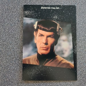 Vintage 1987 Star Trek TOS Sr. Spock Humor Saudades/Só Porque/Cartão de Aniversário - Rock and Roll - NOS California Dreamers