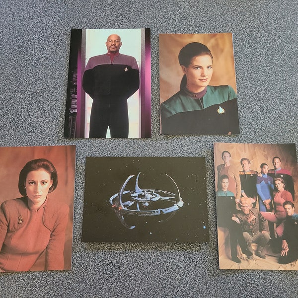 Vintage Star Trek DS9 Deep Space Nine Postcards 1990s NOS - Your Choice! - Sisko, Dax, Kira Nerys, Crew, Space Station