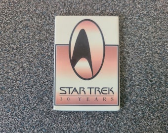 Vintage 1997 Star Trek 30 Years Magnet - TOS, TNG, DS9, Voyager