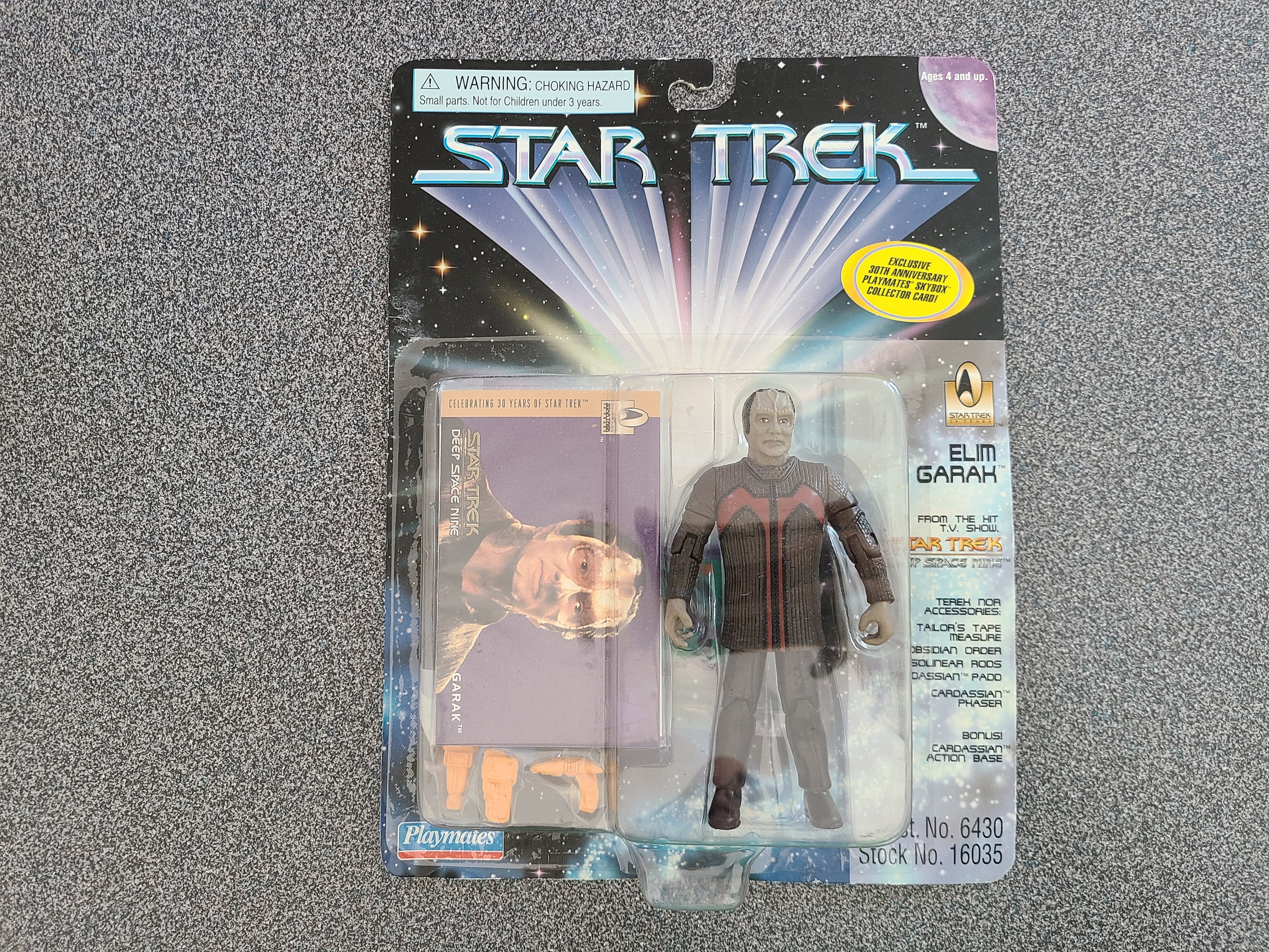 Vintage 1996 Elim Garak Star Trek Deep Space Nine Action Figure