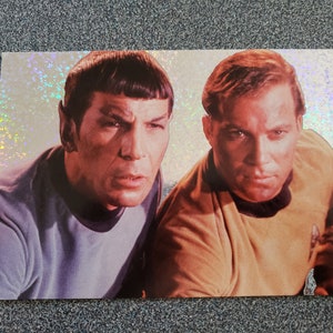 Vintage 1993 Hallmark Star Trek TOS - Kirk, Spock - Hello/Miss You/Just because Blank Card - NOS