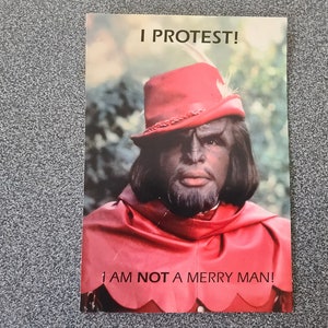vintage 1992 Hallmark Star Trek TNG Worf - Carte humoristique Saint-Valentin/Juste parce que - NSA