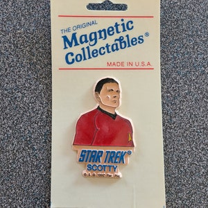 Vintage 1992/1993 Star Trek The Original Series TOS Magnets Your Choice Scotty