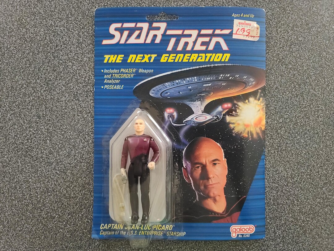 Vintage 1988 Star Trek Next Generation - Captain Jean Luc Picard Action ...